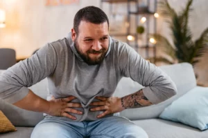 Man With Severe Stomach Pain due to Ozempic side effects